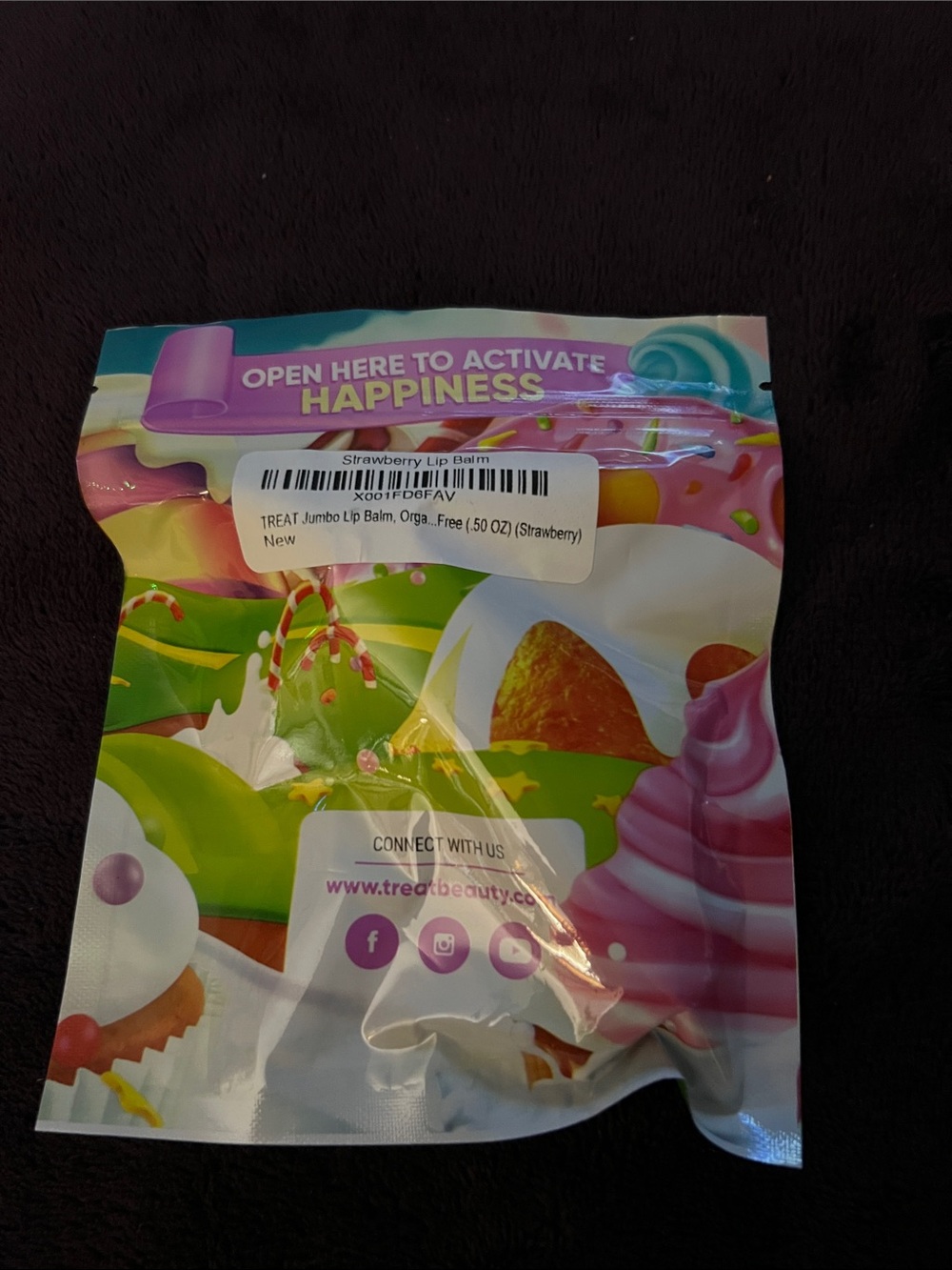 Treat beauty jumbo Strawberry Lip Balm New